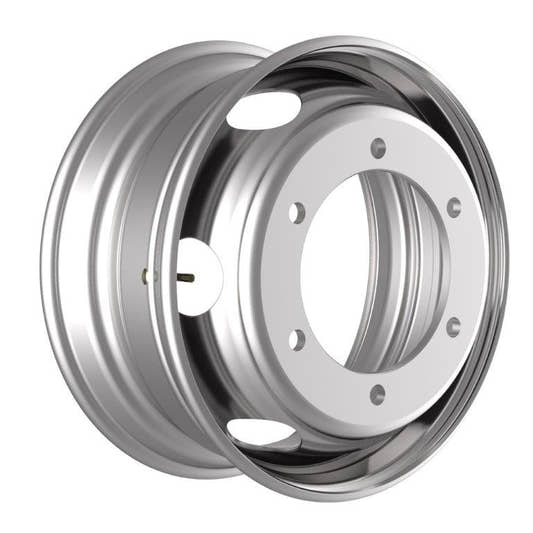 Accuride Stahlfelge 6.75x17.5 Zoll 6/245/202 ET133.5 31460005 Silber RAL9006 einteilig