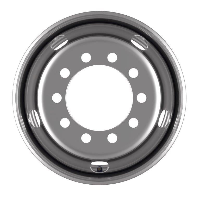 Accuride Stahlfelge 6.75x17.5 Zoll 10/225/176 ET129.5 31460000 Silber RAL9006 einteilig – Bild 2