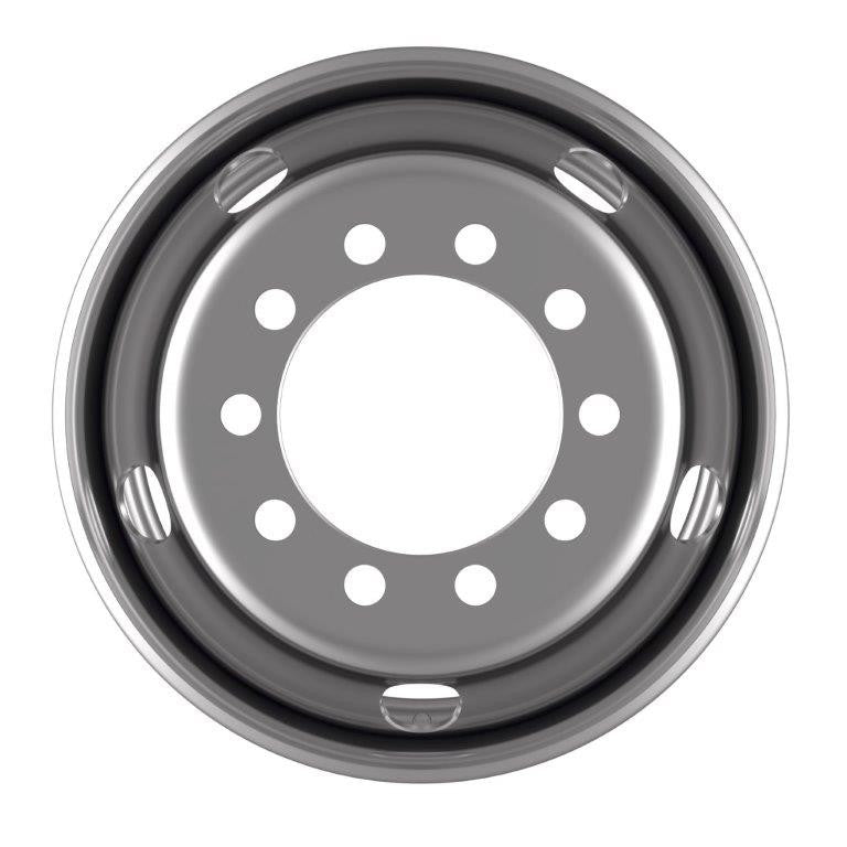 Accuride Stahlfelge 6.75x17.5 Zoll 10/225/176 ET129.5 31460011 Silber RAL9006 einteilig – Bild 2
