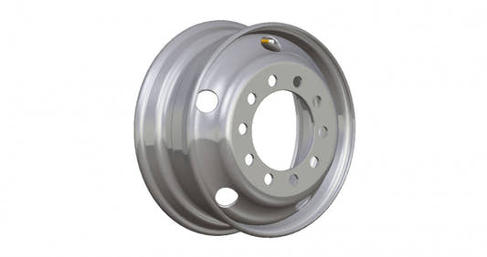 Accuride Stahlfelge 6.00x17.5 Zoll 10/225/176 ET122.5 31459993 Silber RAL9006 einteilig