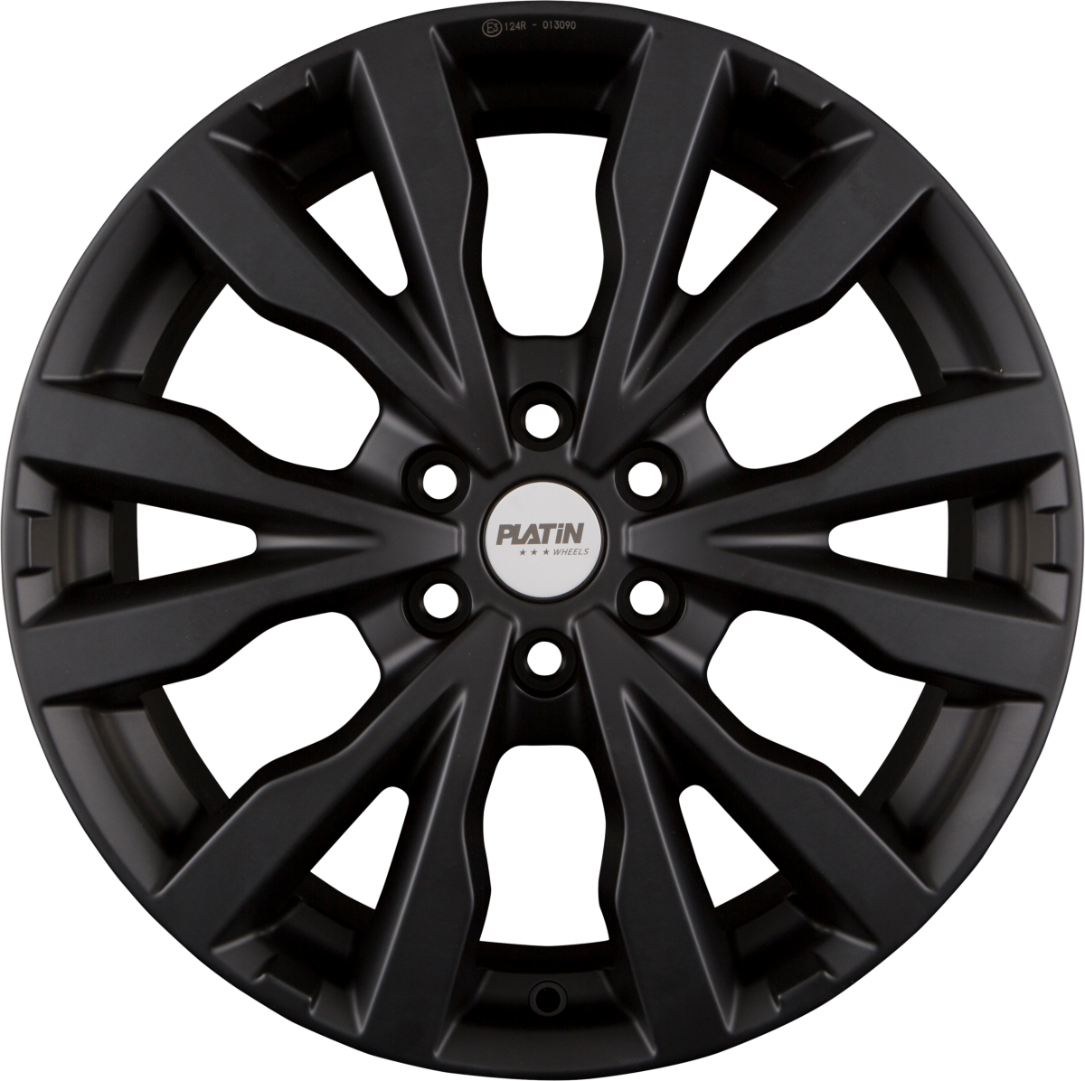 Platin P86 matt black Alufelge 6.5x16 Zoll ET54 LK 6x130 ML84.1 – Bild 3