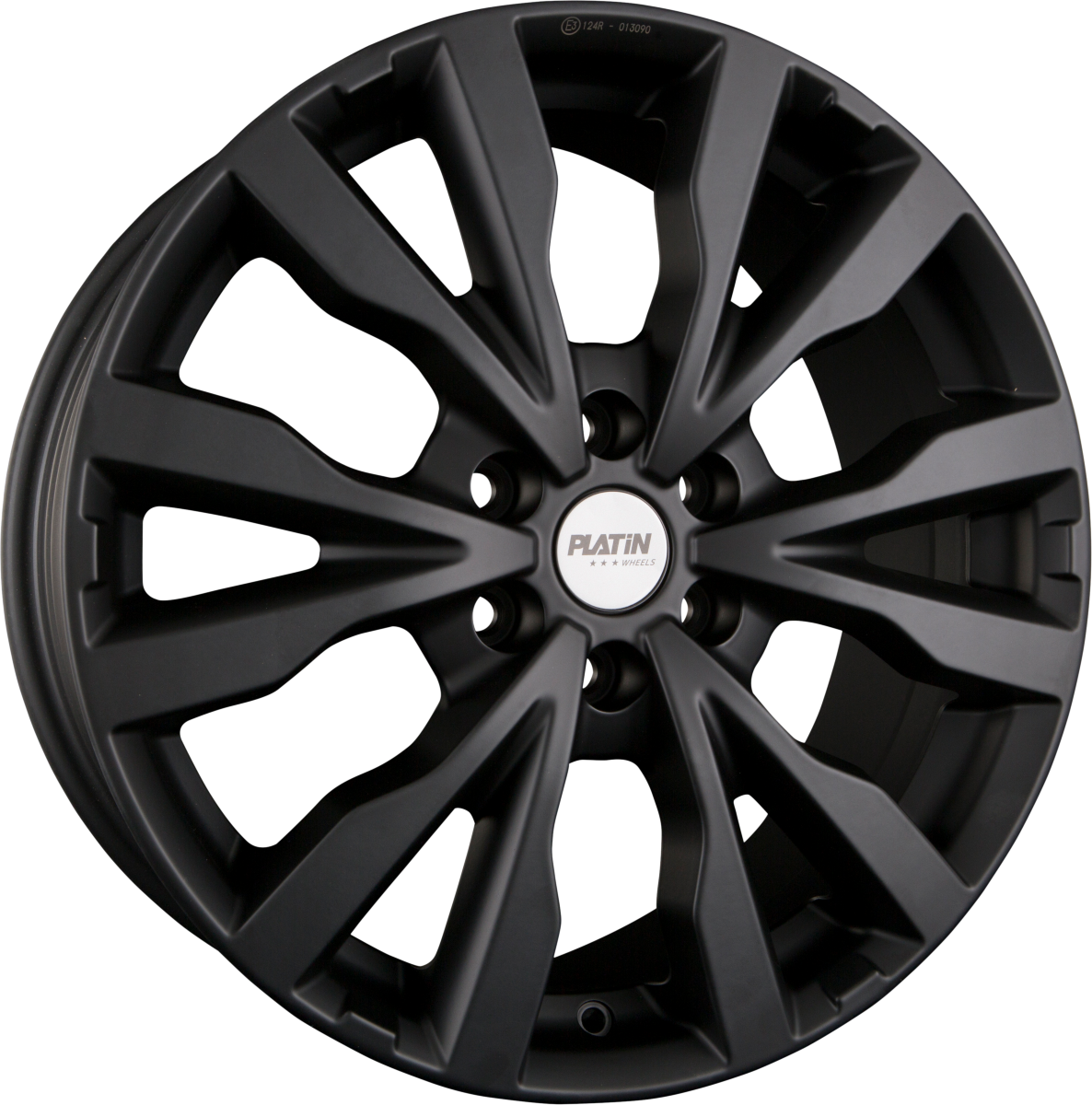 Platin P86 matt black Alufelge 6.5x16 Zoll ET54 LK 6x130 ML84.1 – Bild 4
