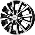 Platin P86 black polished Alufelge
