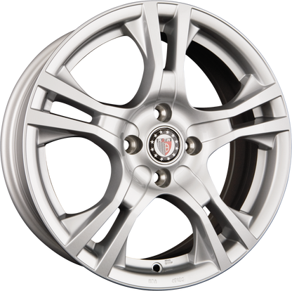 Platin P 53 Silber Alufelge 6.5x15 Zoll ET45 LK 4x100 ML63.4 – Bild 2