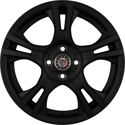Platin P 53 Matt Black Alufelge 6x15 Zoll ET38 LK 4x100 ML63.4