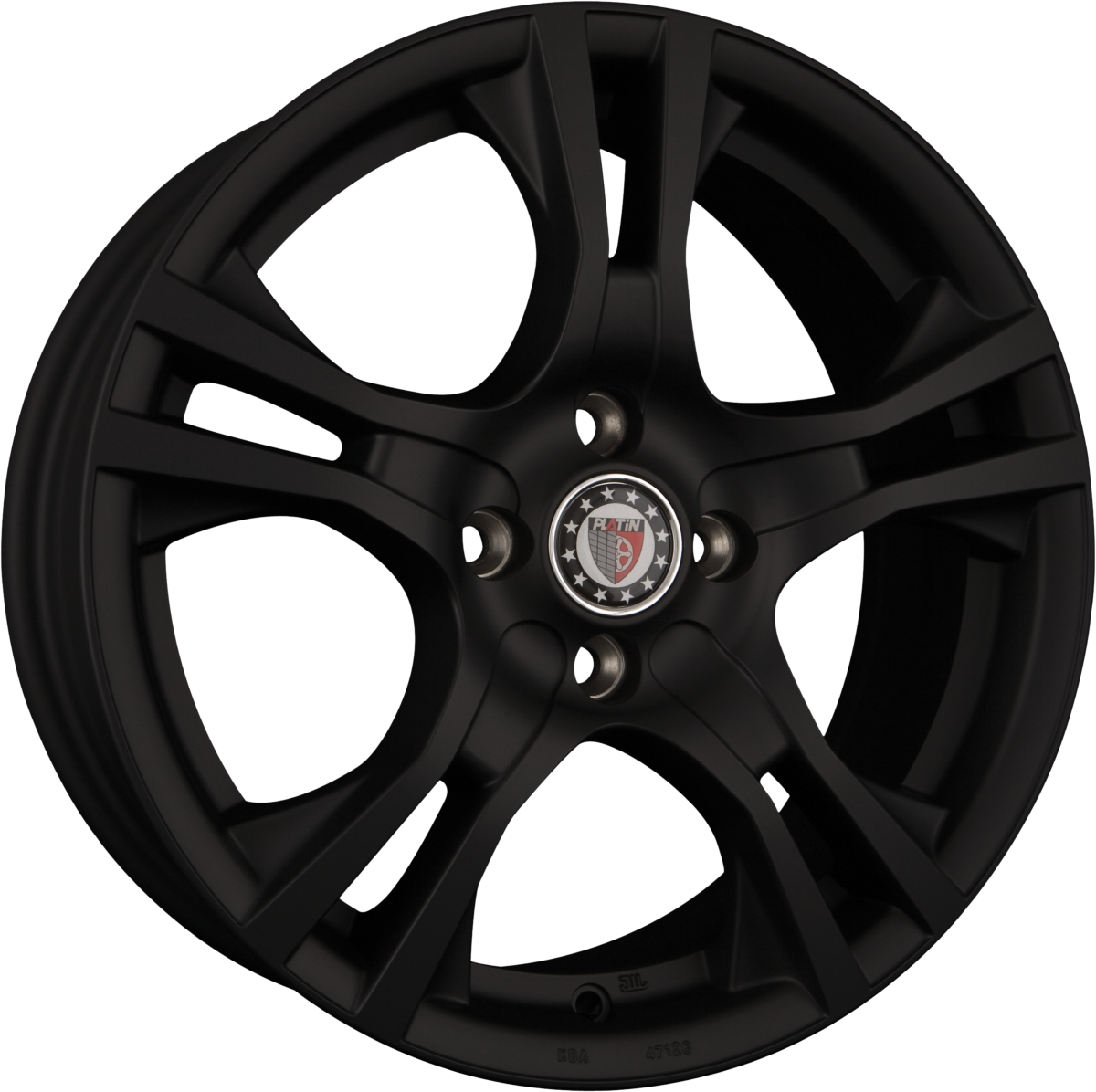 Platin P 53 Matt Black Alufelge 6x15 Zoll ET38 LK 4x100 ML63.4 – Bild 2