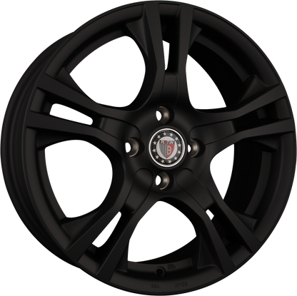 Platin P 53 Matt Black Alufelge 6x15 Zoll ET38 LK 4x100 ML63.4 – Bild 2