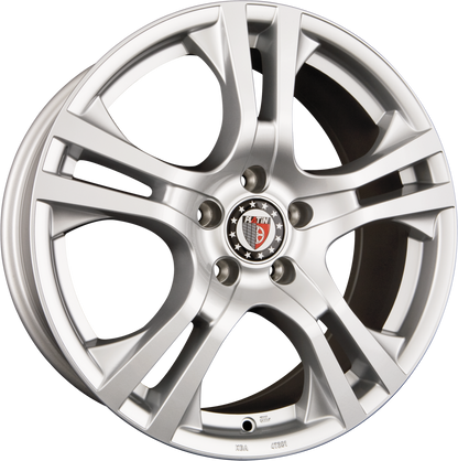 Platin P 53 Silber Alufelge 6.5x16 Zoll ET43 LK 5x108 ML72.6 – Bild 2
