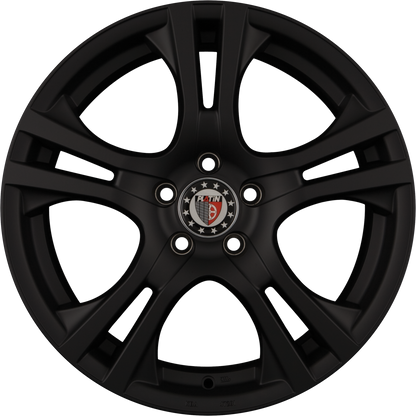 Platin P 53 Matt Black Alufelge 6.5x16 Zoll ET43 LK 5x108 ML72.6