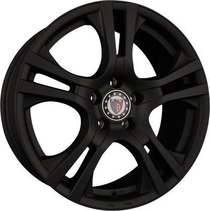 Platin P 53 Matt Black Alufelge 6.5x16 Zoll ET43 LK 5x108 ML72.6 – Bild 2