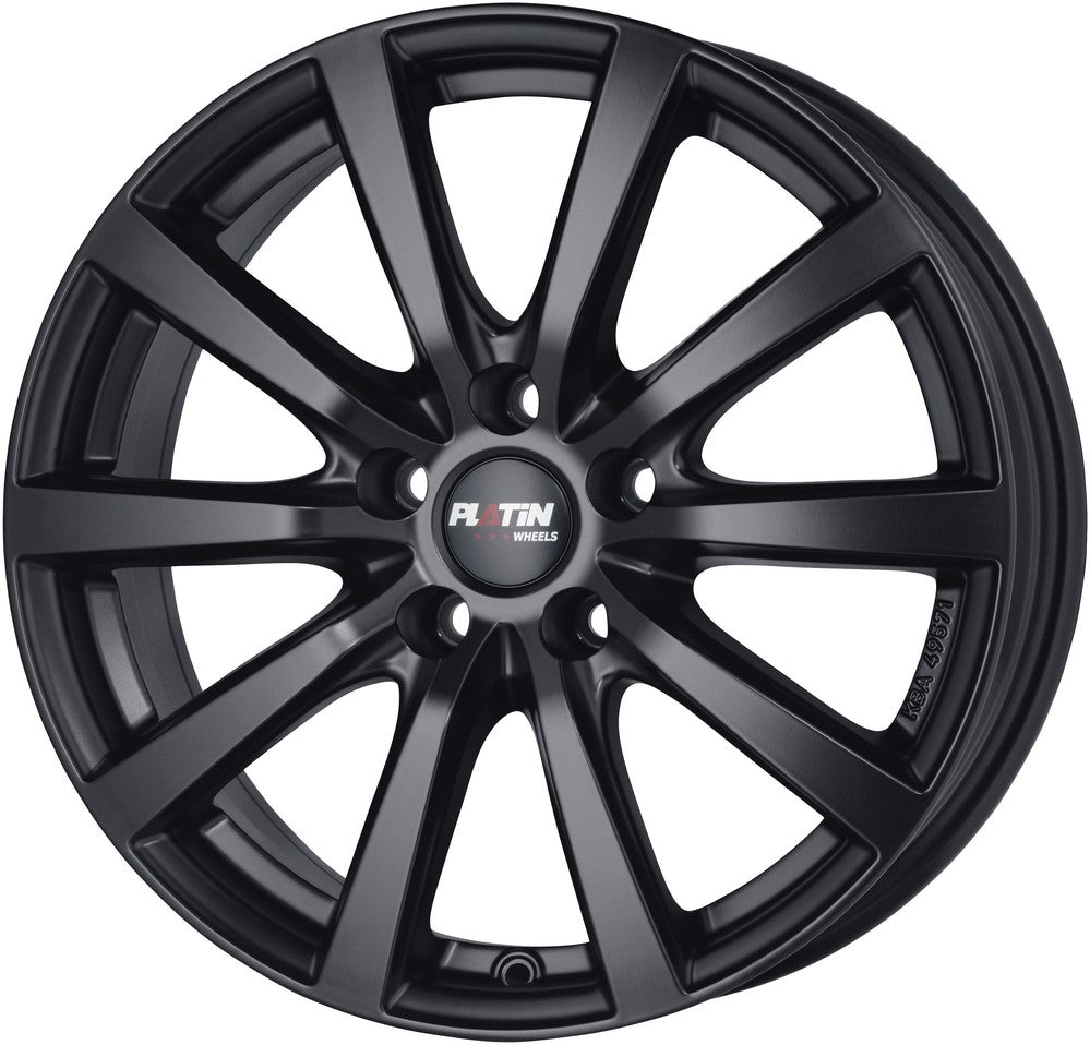 Platin P69 schwarz matt Alufelge 8x18 Zoll ET35 LK 5x114.3 ML72.6