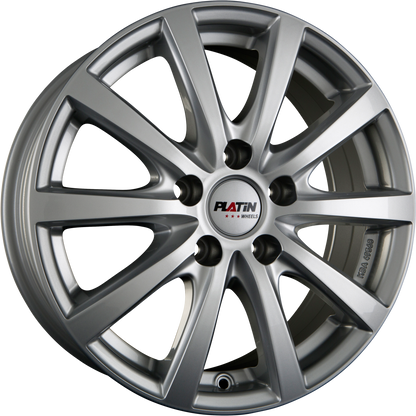 Platin P 69 Polar Silber Alufelge 6x15 Zoll ET45 LK 5x112 ML66.7 – Bild 2