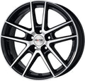 Platin P73 diamant-schwarz poliert Alufelge