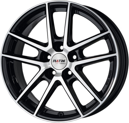 Platin P73 diamant-schwarz poliert Alufelge