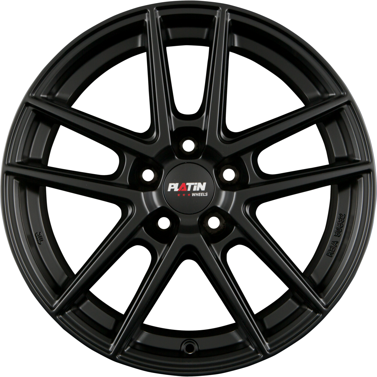 Platin P73 racing-schwarz Alufelge 6.5x16 Zoll ET38 LK 5x112 ML70.1 – Bild 3