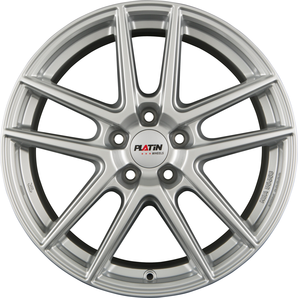 Platin P73 polarsilber Alufelge 7x16 Zoll ET45 LK 5x112 ML57.1 – Bild 4