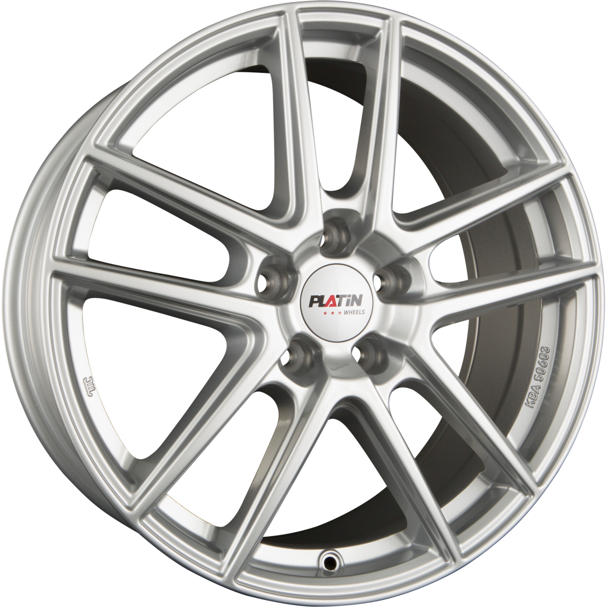 Platin P73 polarsilber Alufelge 7x16 Zoll ET45 LK 5x112 ML57.1 – Bild 5