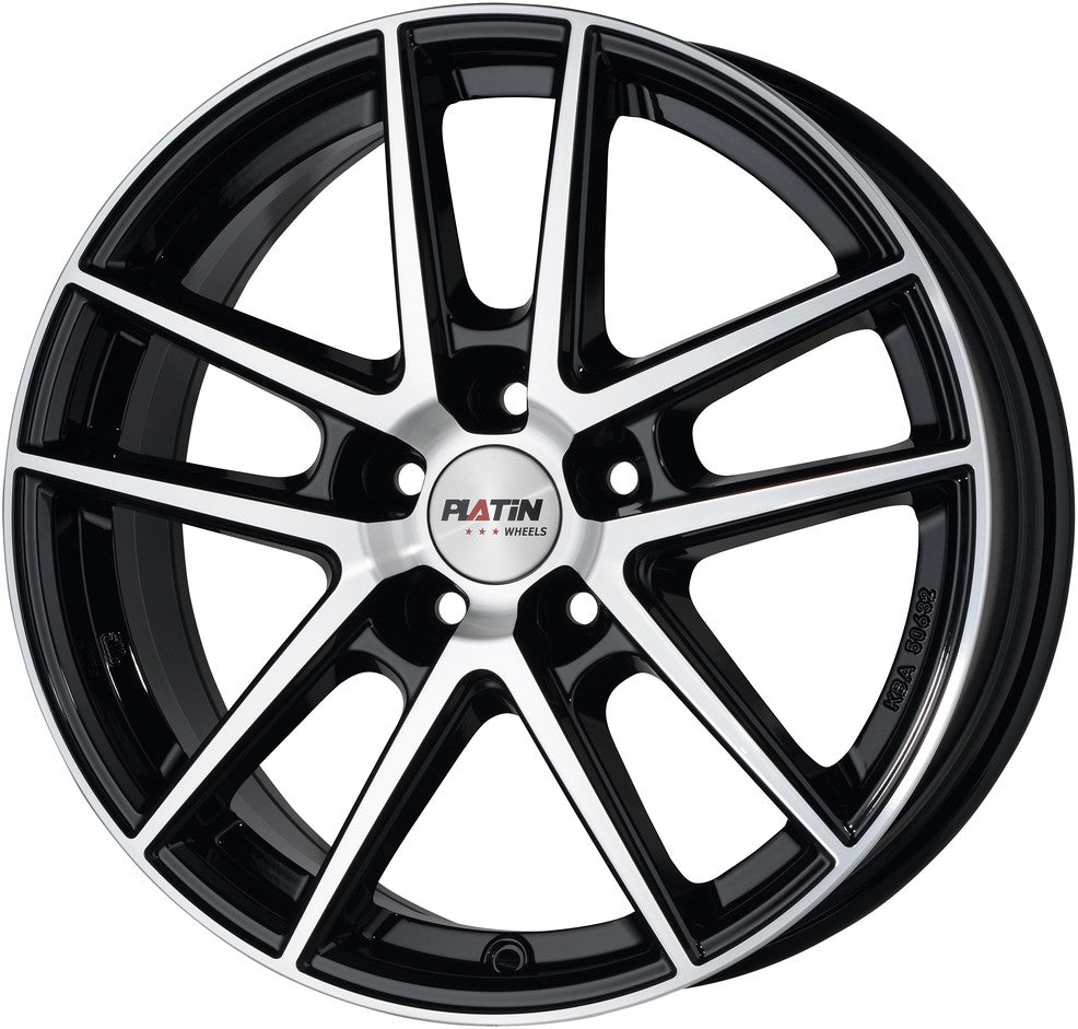 Platin P73 diamant-schwarz poliert Alufelge