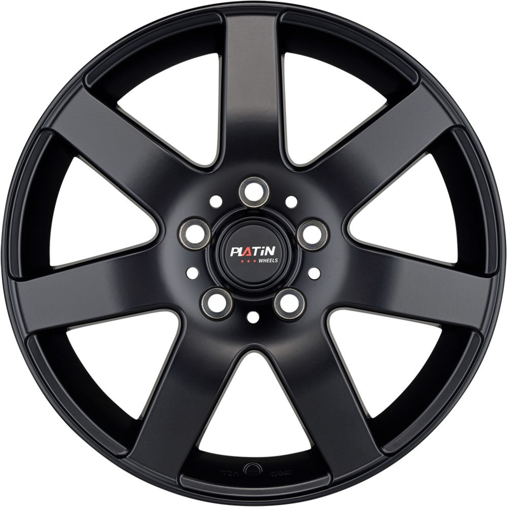 Platin P04 matt black Alufelge – Bild 2
