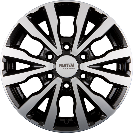 Platin P 86 Black Polished Alufelge 6.5x16 Zoll ET62 LK 6x130 ML84.1