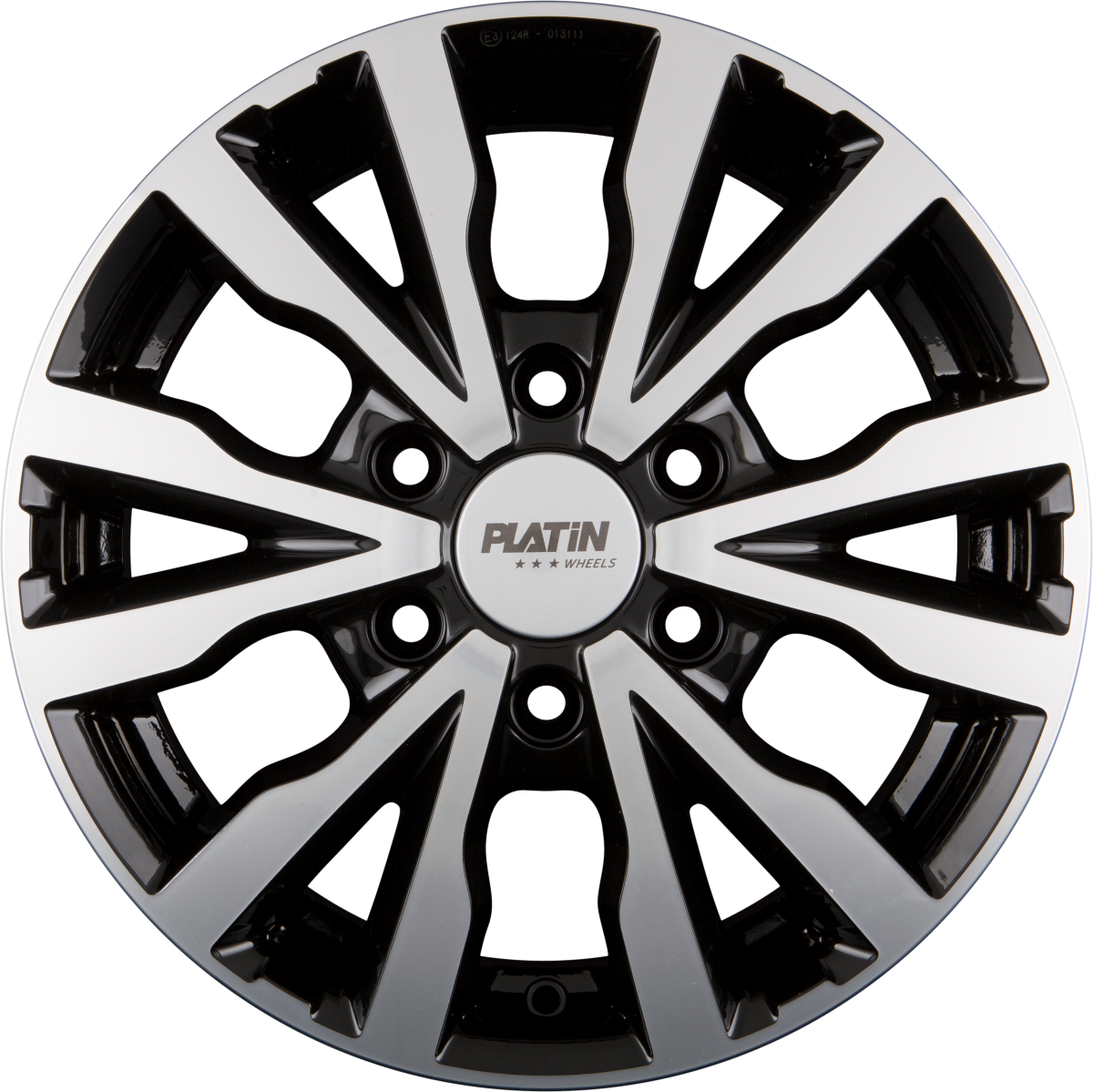 Platin P 86 Black Polished Alufelge 6.5x16 Zoll ET62 LK 6x130 ML84.1