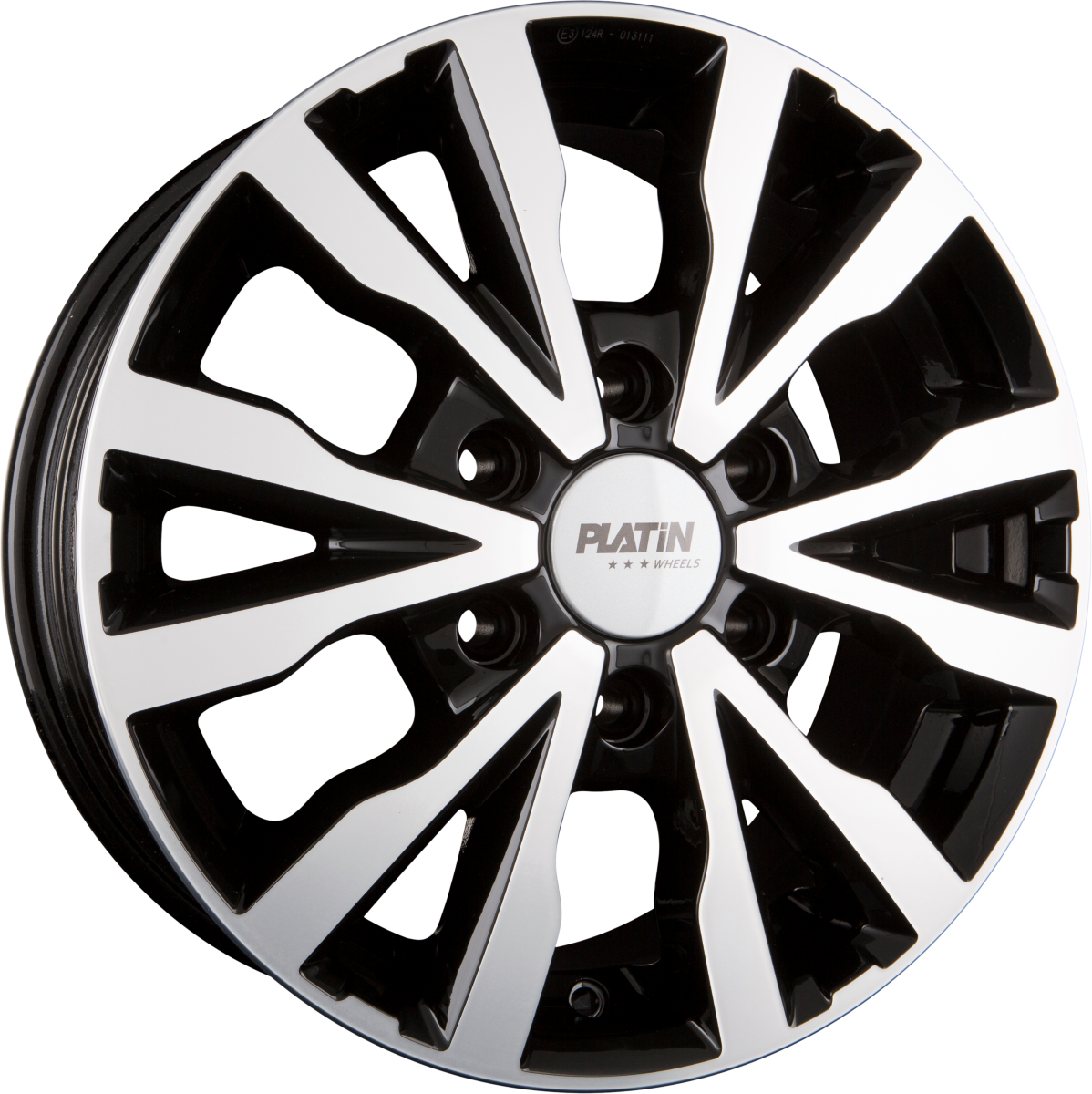 Platin P 86 Black Polished Alufelge 6.5x16 Zoll ET62 LK 6x130 ML84.1 – Bild 2