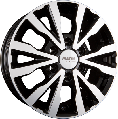 Platin P 86 Black Polished Alufelge 6.5x16 Zoll ET62 LK 6x130 ML84.1 – Bild 2