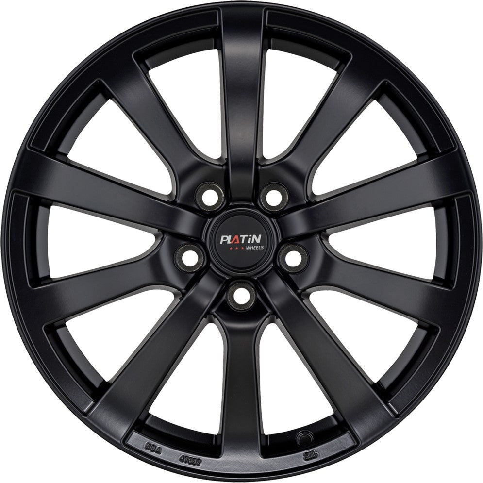 Platin P58 matt black Alufelge – Bild 2