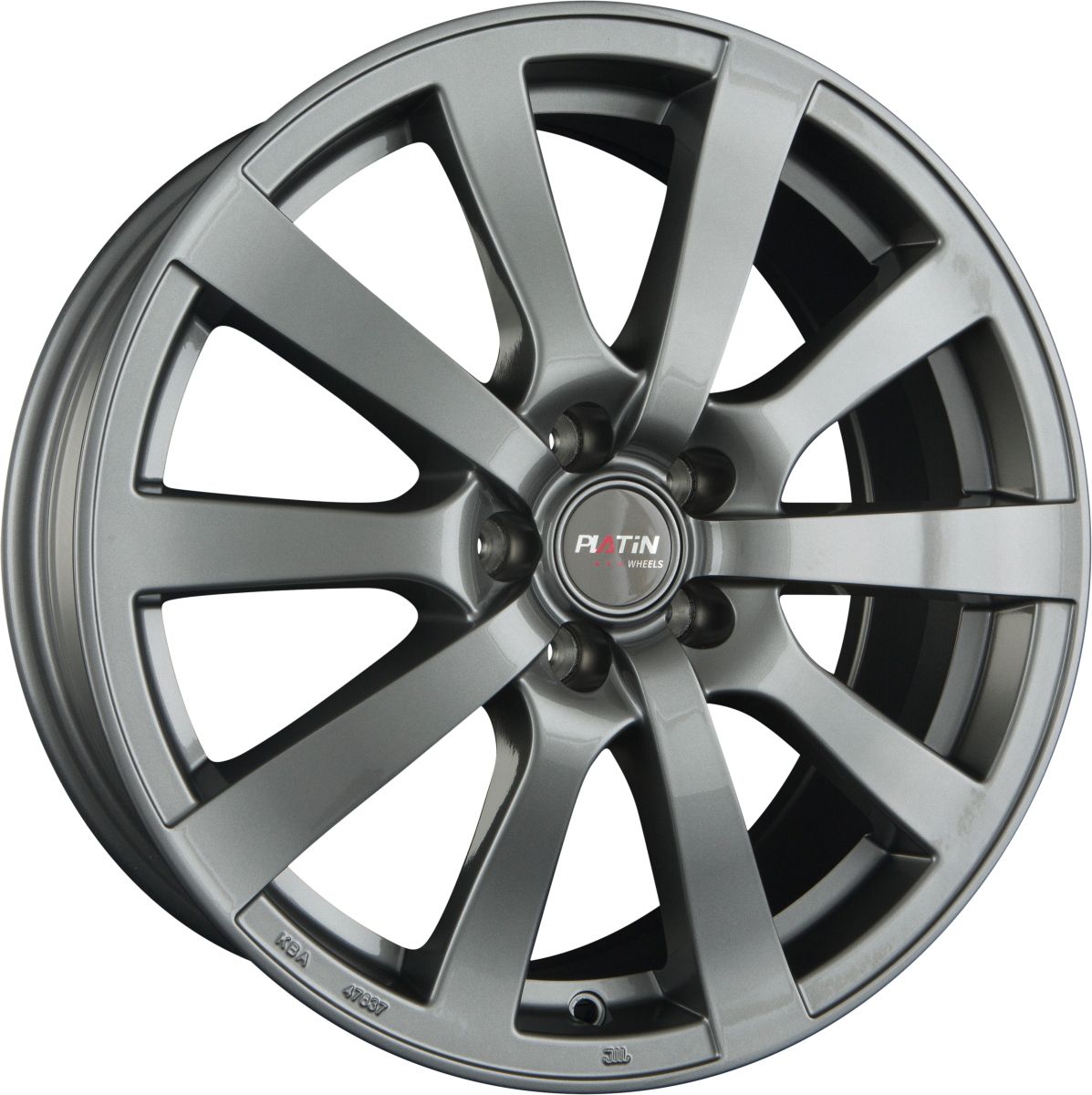 Platin P58 grey Alufelge 7x16 Zoll ET40 LK 5x114.3 ML72.6 – Bild 4