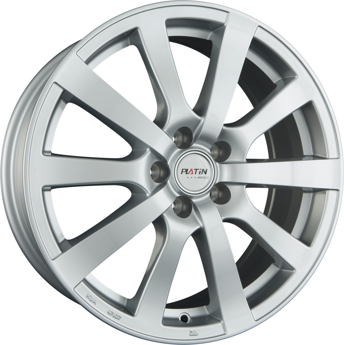 Platin P58 silver Alufelge 7x17 Zoll ET46 LK 5x112 ML66.5 – Bild 4
