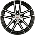 Platin P 73 Diamant Schwarz Frontpoliert Alufelge 7.5x17 Zoll ET27 LK 5x112 ML66.6