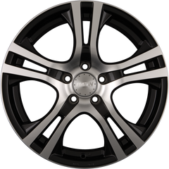 Platin P 53 Schwarz Poliert Alufelge 6.5x16 Zoll ET31 LK 5x114.3 ML72.6