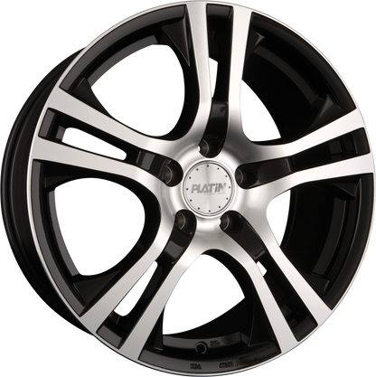 Platin P 53 Schwarz Poliert Alufelge 6.5x16 Zoll ET31 LK 5x114.3 ML72.6 – Bild 2