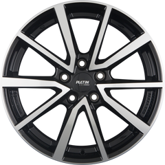 Platin P 95 Diamant Schwarz Frontpoliert Alufelge 6.5x16 Zoll ET32 LK 4x108 ML65.1