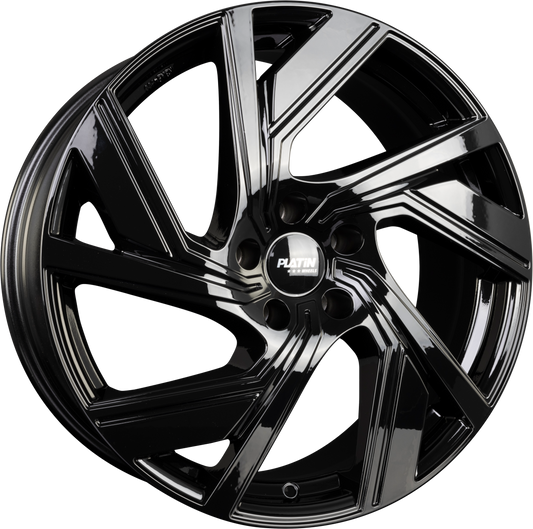 Platin P 114 Black Alufelge 8x18 Zoll ET45 LK 5x112 ML66.6 – Bild 2