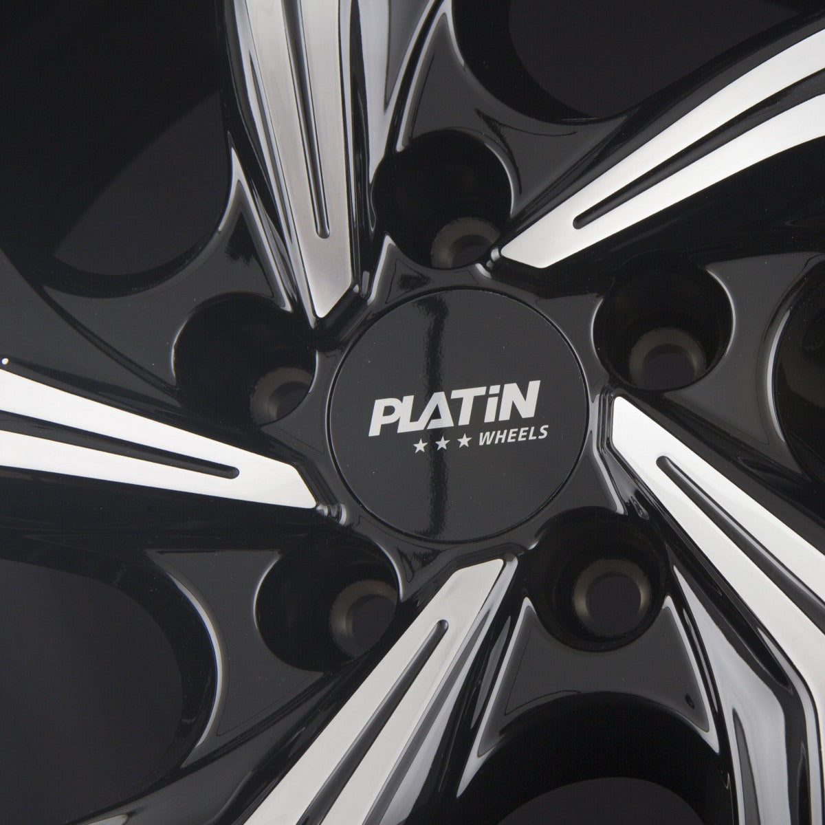 Platin P 107 Diamant Schwarz Frontpoliert Alufelge 7.5x19 Zoll ET49 LK 5x112 ML66.6 – Bild 5
