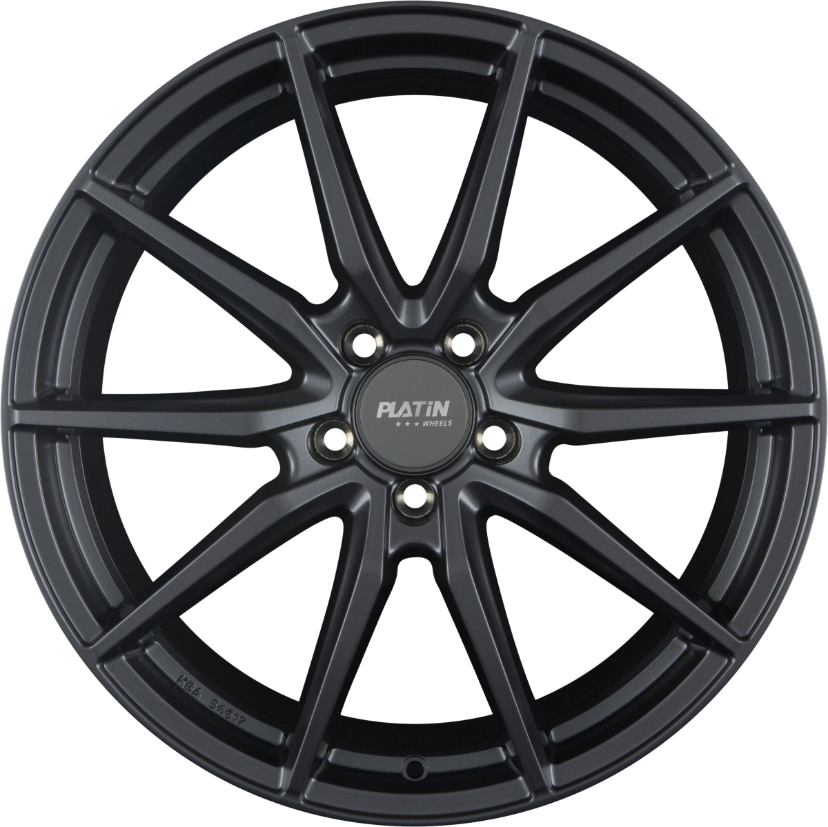 Platin P 109 Matt Graphite Alufelge 8x19 Zoll ET33 LK 5x112 ML66.6 – Bild 4