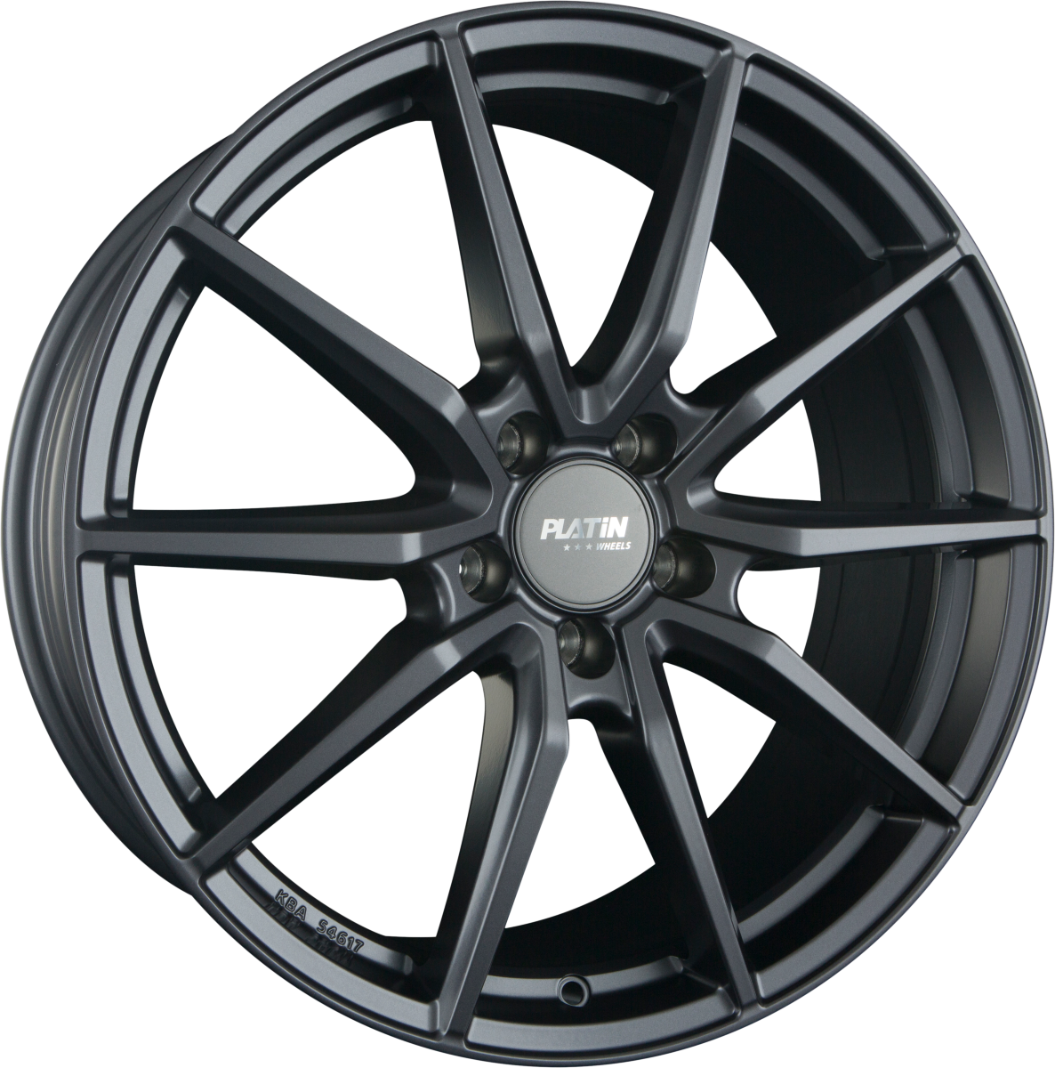 Platin P 109 Matt Graphite Alufelge 8x19 Zoll ET33 LK 5x112 ML66.6 – Bild 5