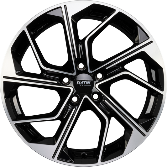 Platin P 116 Black Polished Alufelge 8x18 Zoll ET45 LK 5x112 ML57.1
