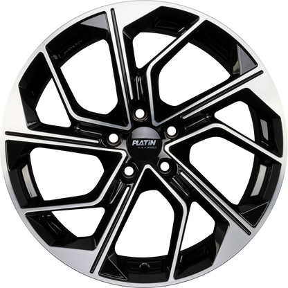 Platin P 116 Black Polished Alufelge 8.5x19 Zoll ET30 LK 5x112 ML66.6