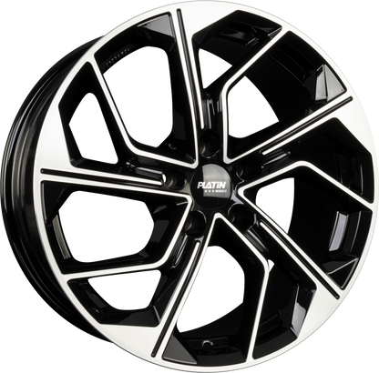 Platin P 116 Black Polished Alufelge 8.5x19 Zoll ET30 LK 5x112 ML66.6 – Bild 2