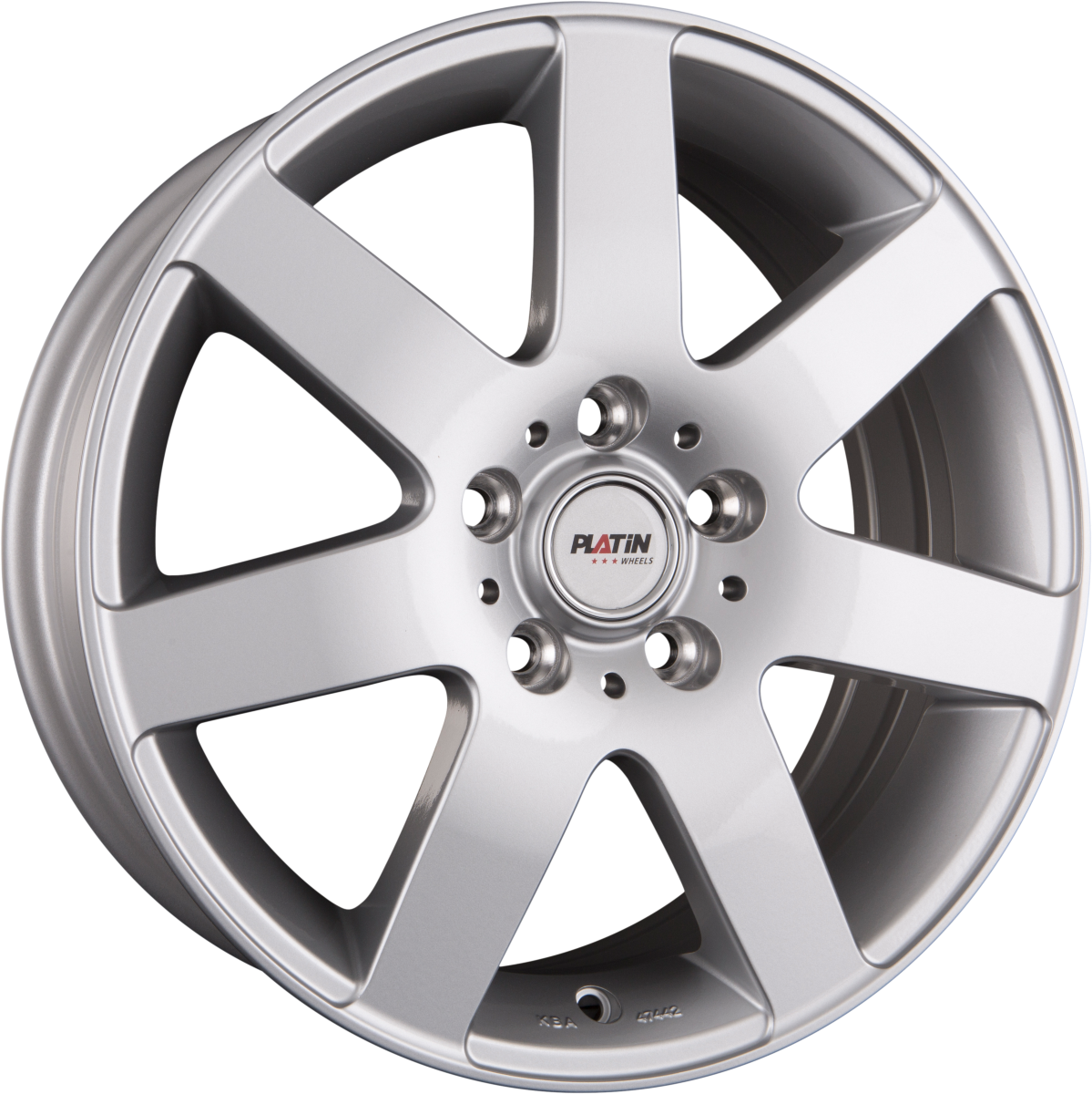 Platin P 04 Silber Alufelge 6.5x16 Zoll ET38 LK 5x100 ML57.1 – Bild 2