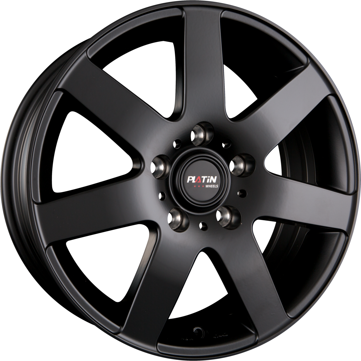 Platin P 04 Matt Black Alufelge 6.5x16 Zoll ET38 LK 5x100 ML57.1 – Bild 2
