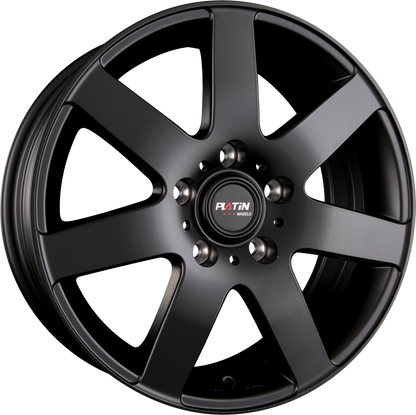 Platin P 04 Matt Black Alufelge 6.5x16 Zoll ET46 LK 5x112 ML57.1 – Bild 2
