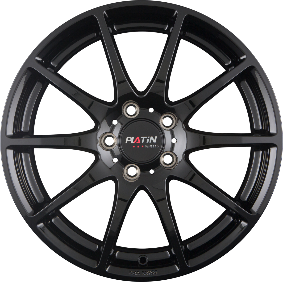 Platin P 113 Black Painted Alufelge 8x19 Zoll ET32.5 LK 5x112 ML66.6