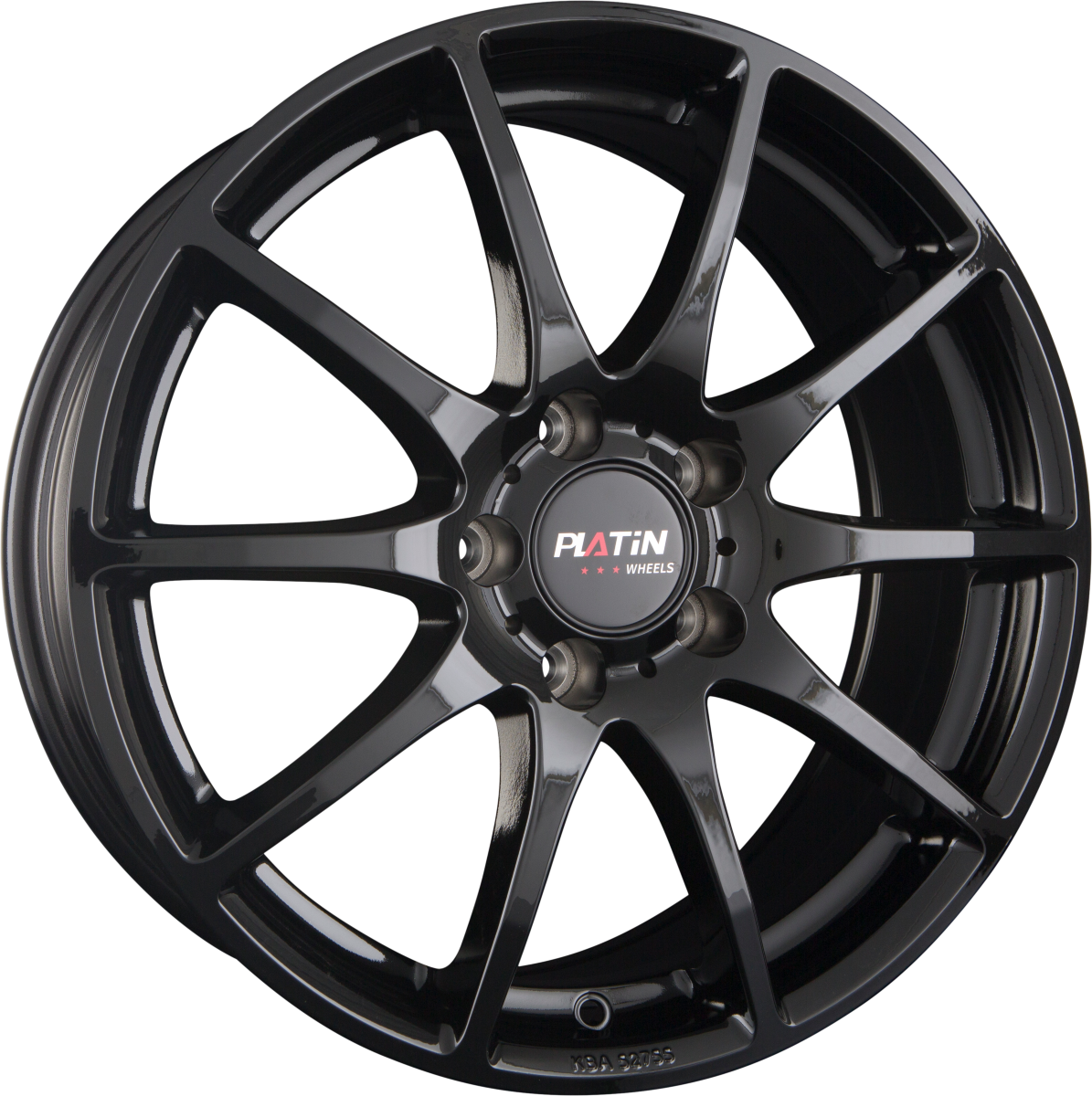 Platin P 113 Black Painted Alufelge 8x19 Zoll ET32.5 LK 5x112 ML66.6 – Bild 2