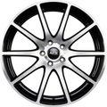 Platin P 113 Black Polished Alufelge 8x19 Zoll ET35 LK 5x112 ML66.6