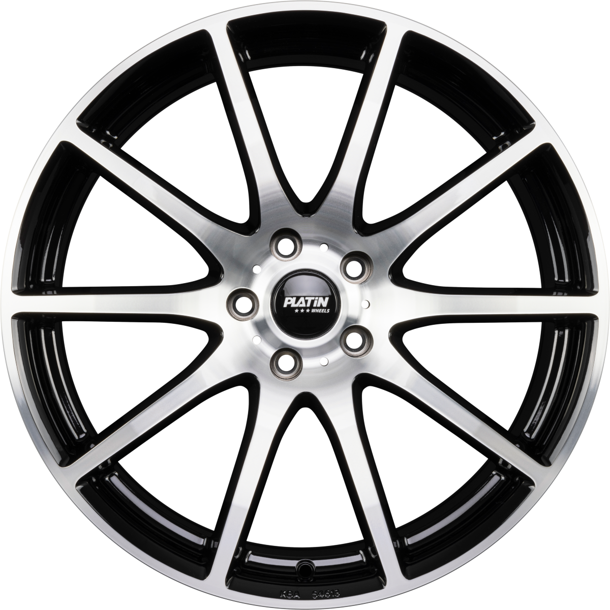 Platin P 113 Black Polished Alufelge 8x19 Zoll ET35 LK 5x112 ML66.6