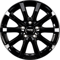 Platin P 69 Black Shiny Alufelge 8x18 Zoll ET35 LK 5x114.3 ML72.6