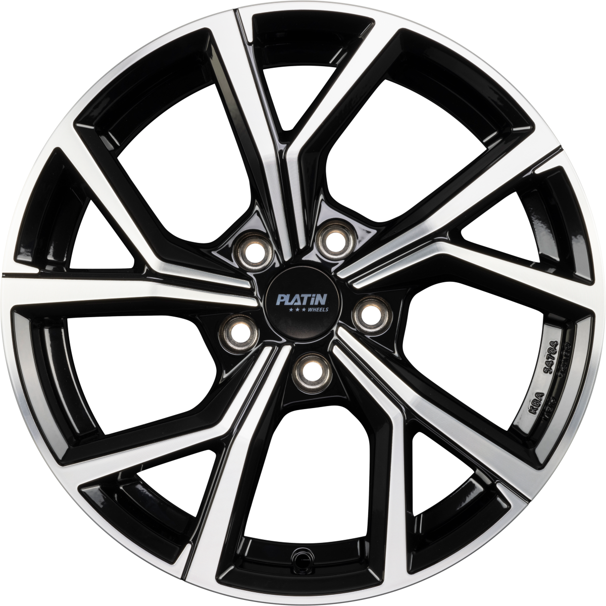 Platin P 115 Black Polished Alufelge 6.5x17 Zoll ET45 LK 5x114.3 ML72.6